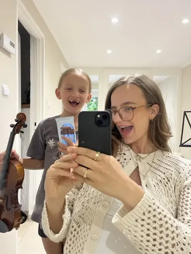 A student at a violin lesson in Kraków 9